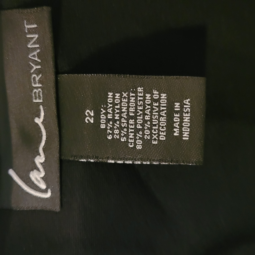 Lane Bryant Black Mini Dress w Lace